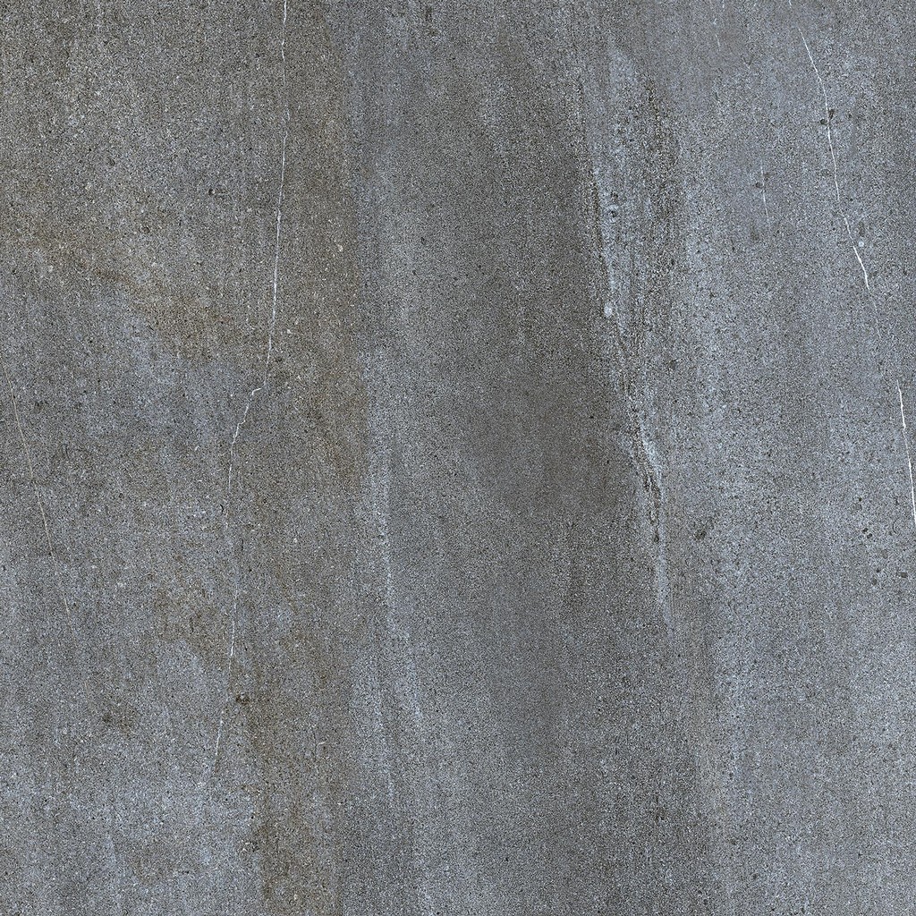 DAK81738 Quarzit Sintered floor tile, glazed dark grey 80 x 80 cm 